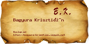 Bagyura Krisztián névjegykártya